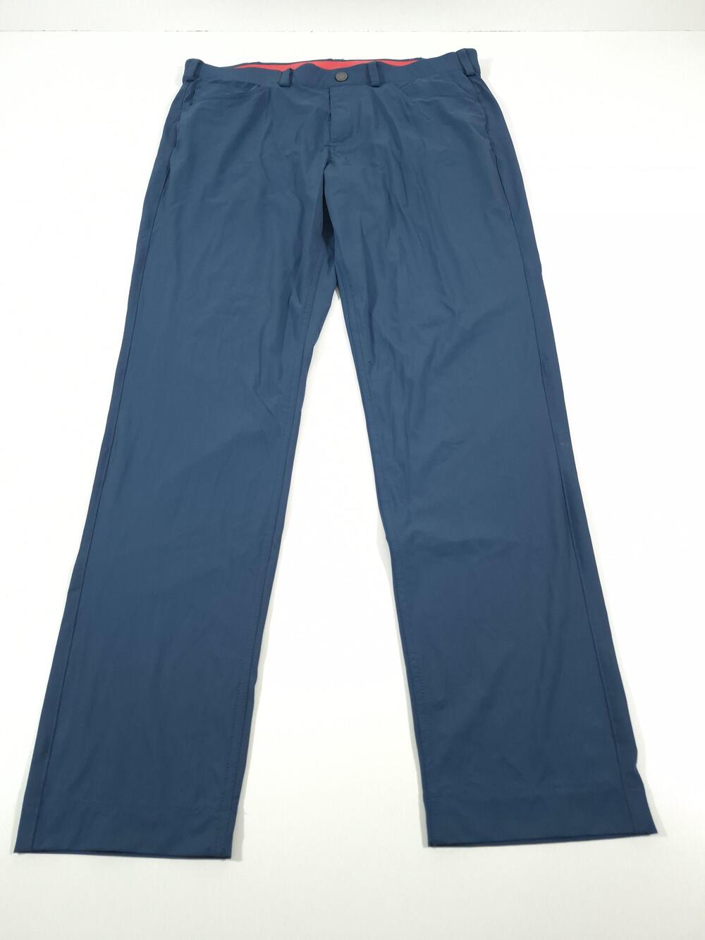 REDVANLY Pants Mens L Blue Golf Stretch Khakis Spandex Golf Performance 36x32